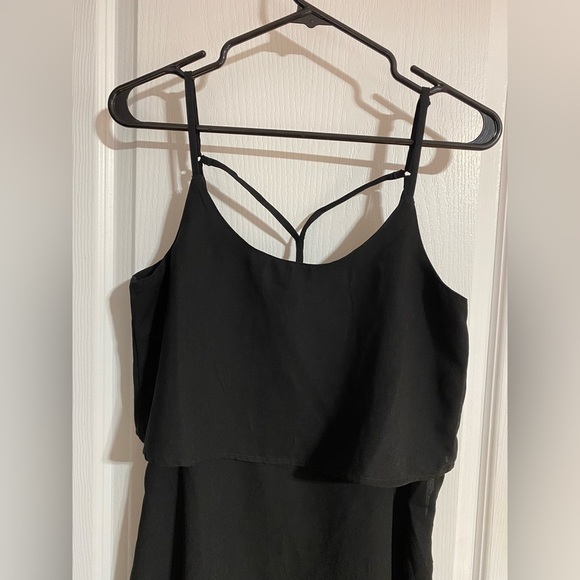 Abercrombie & Fitch Flowy Mini Spaghetti Strap Fancy Back Dress Size Small - Picture 2 of 9